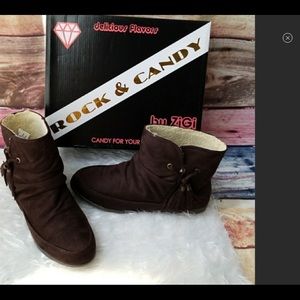 Rock & Candy  Suede Moccasins - New in Box